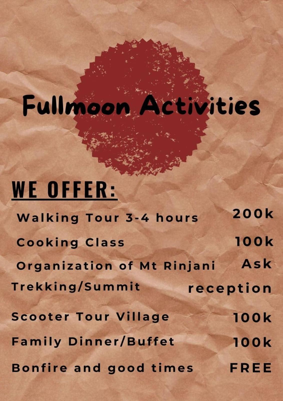 Tetebatu Fullmoon Hotel Exterior foto